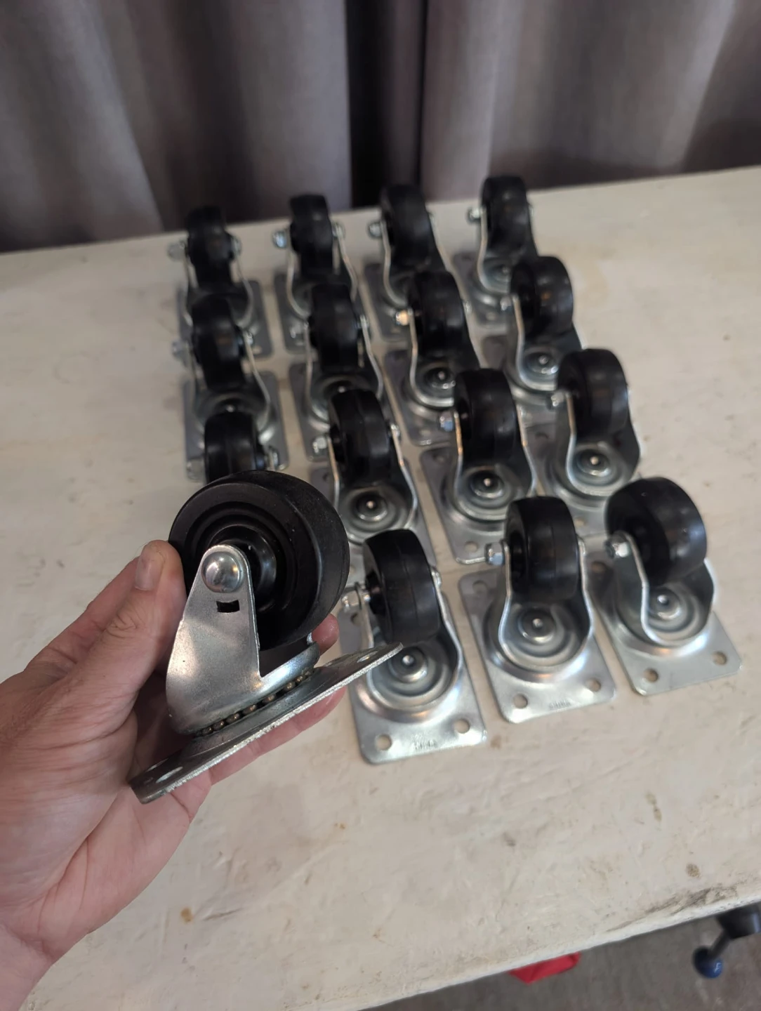 Lot of 18 Swivel Casters 100lb Capacity