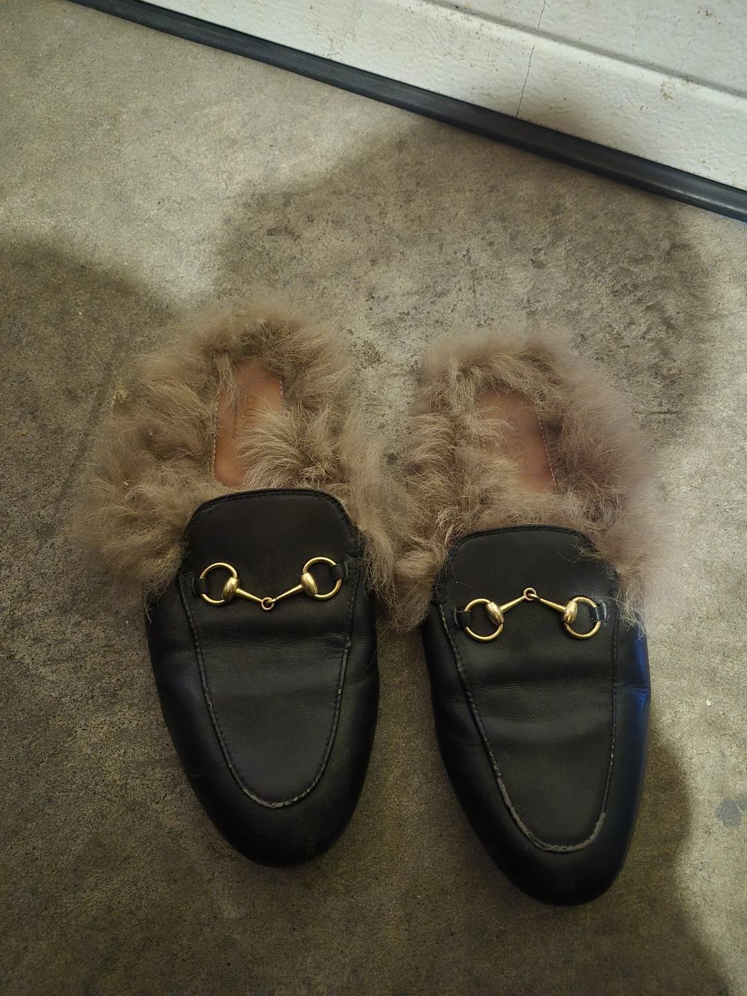 Gucci Fur Lined Loafers