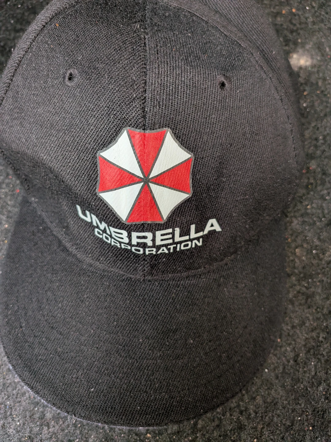 Umbrella Corporation Black Baseball Cap With Logo.
