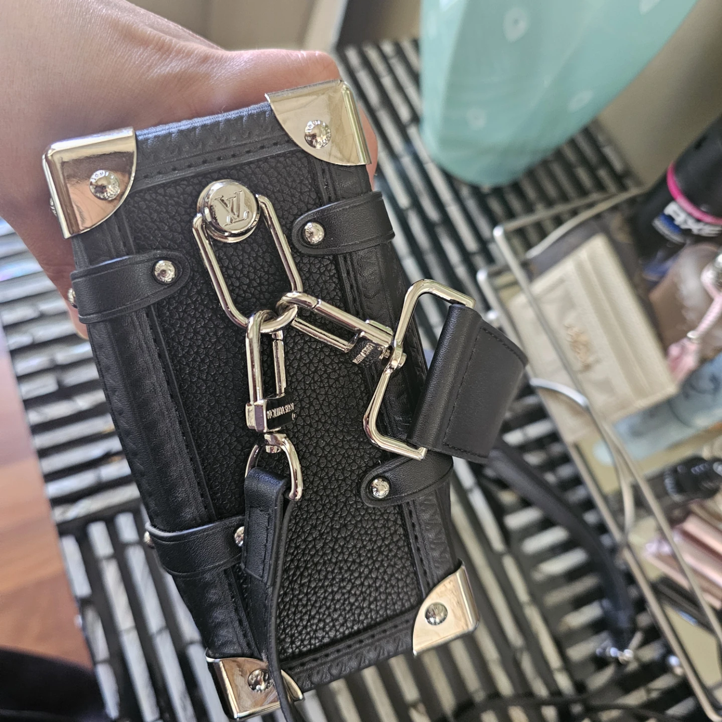 Louis Vuitton Black Leather  Trunk Bag - photo 2