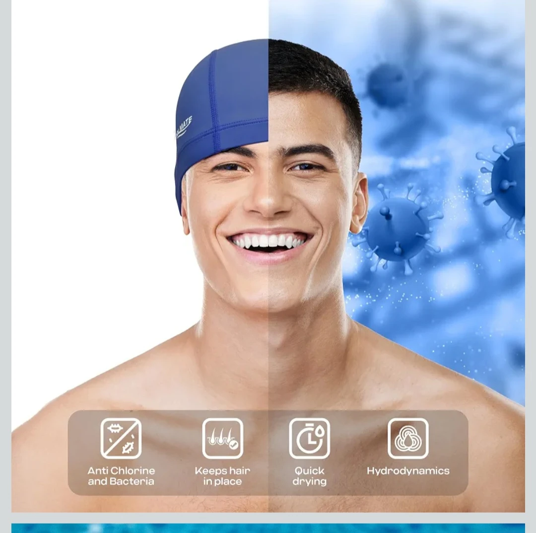 Coolmate Blue Swim Cap - photo 4