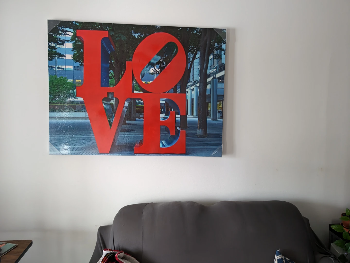 Red LOVE Wall Art Canvas
