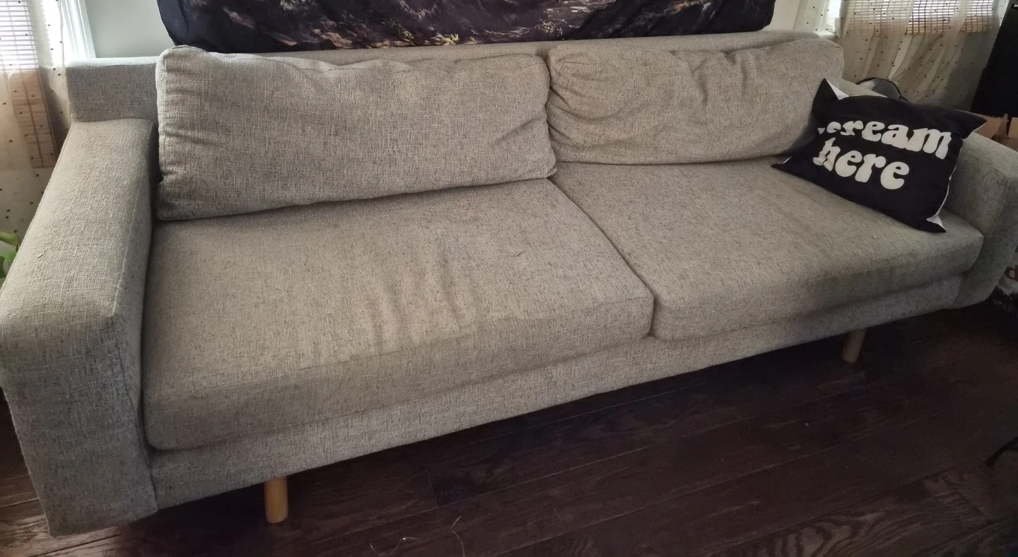 West Elm Eddy Gorahphite/Gray Sofa 80"