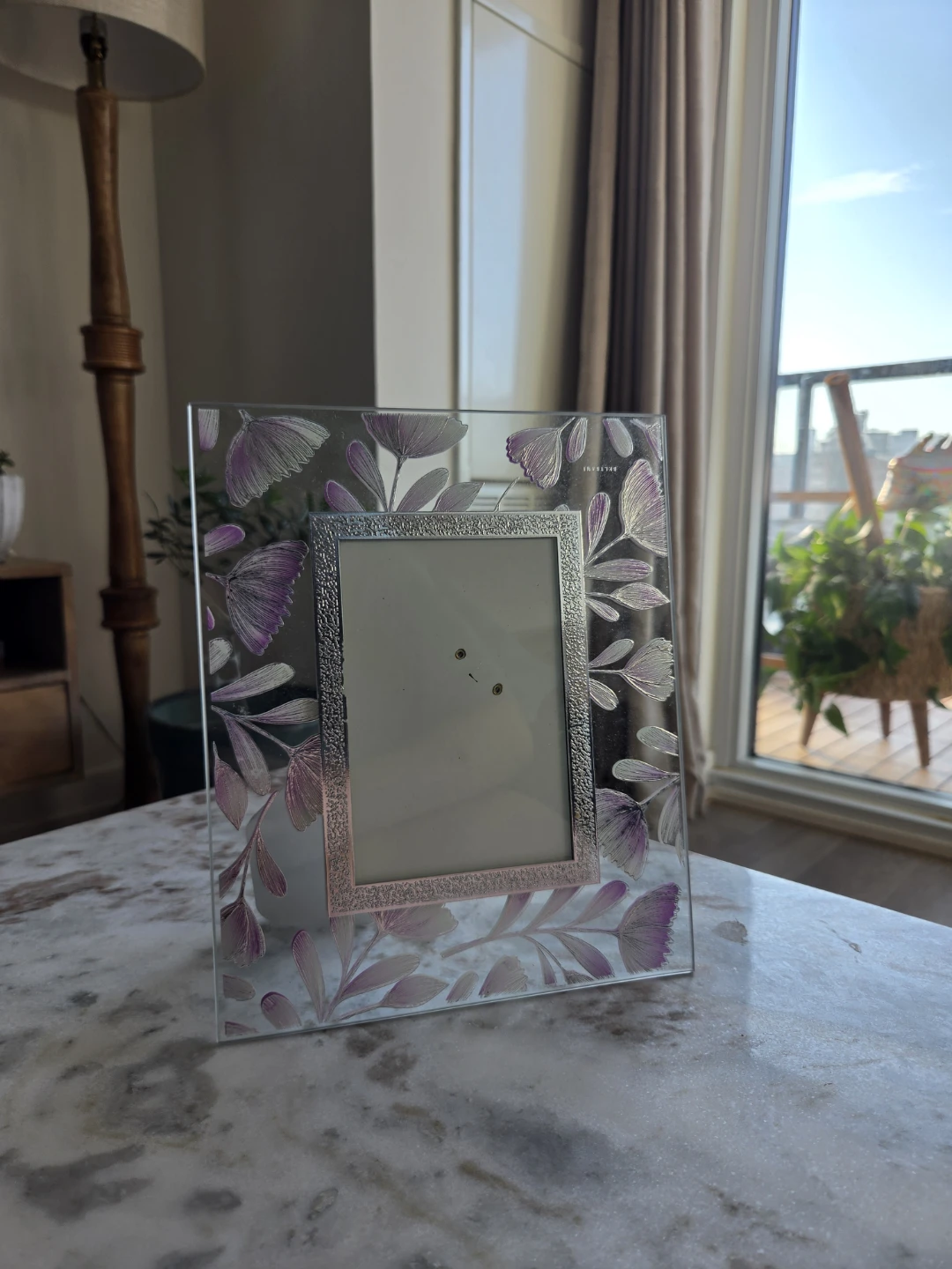 Picture Frame with Floral Design