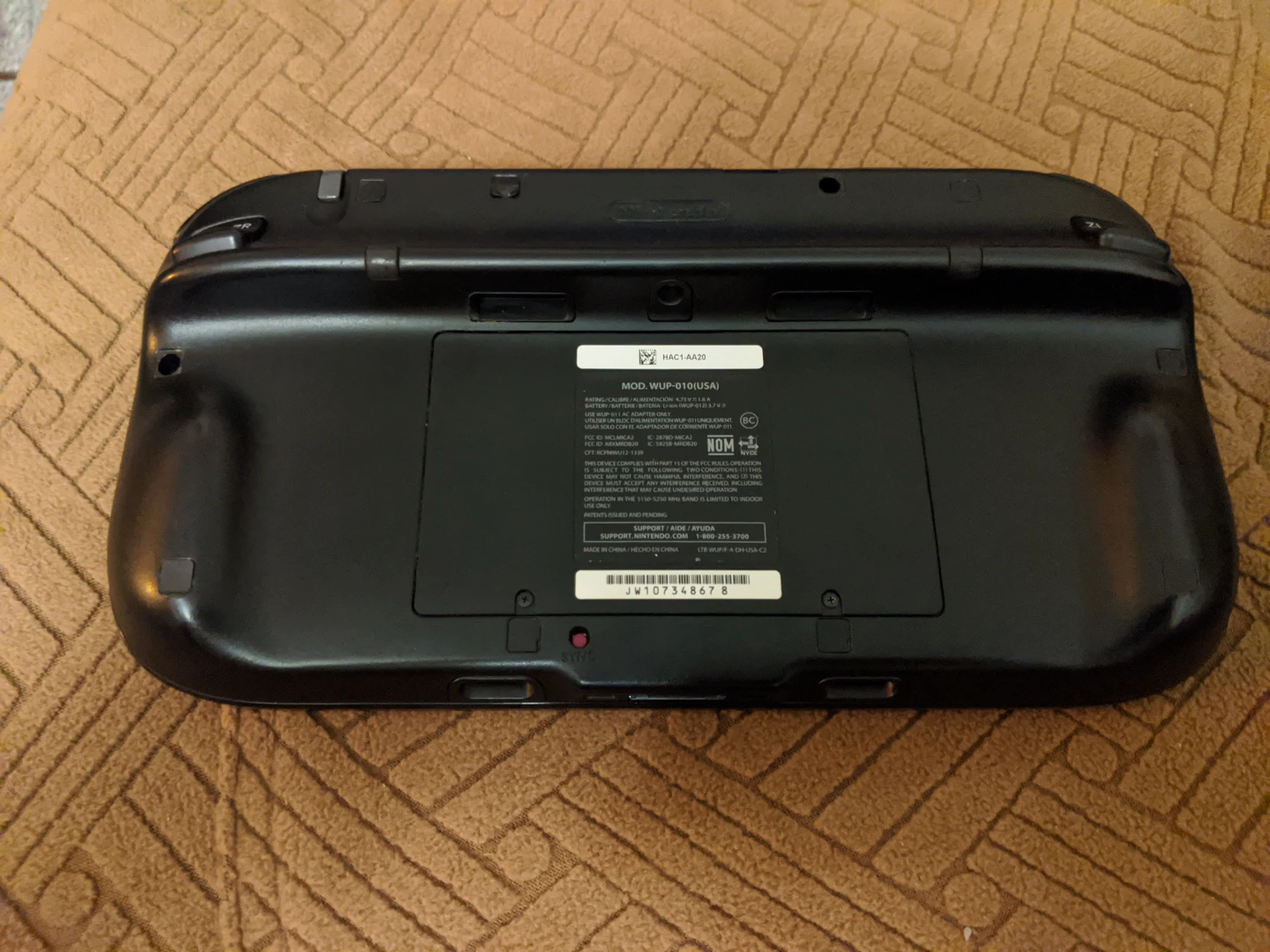 Nintendo Wii U GamePad Black - photo 2