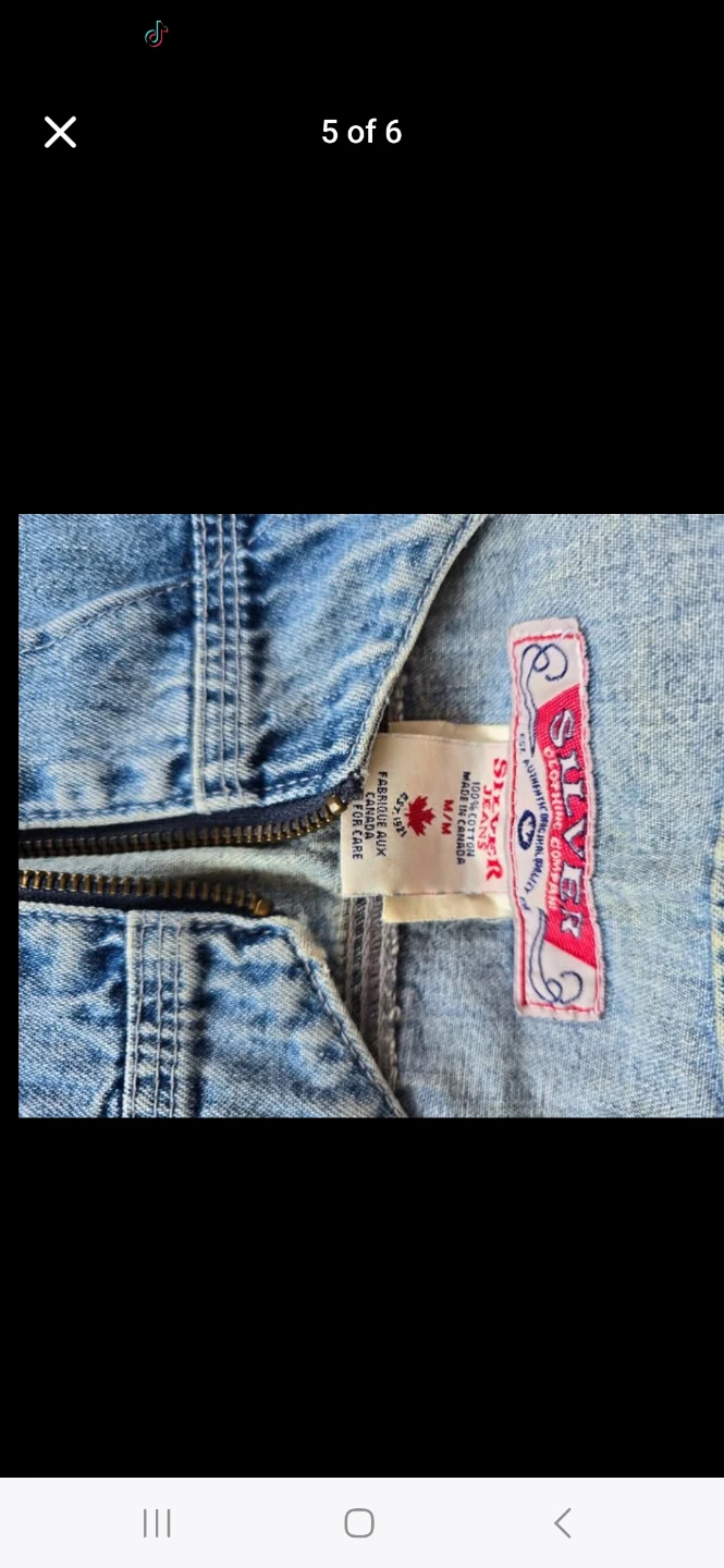 VINTAGE Silver Jeans Co. Denim Vest Size M - photo 5