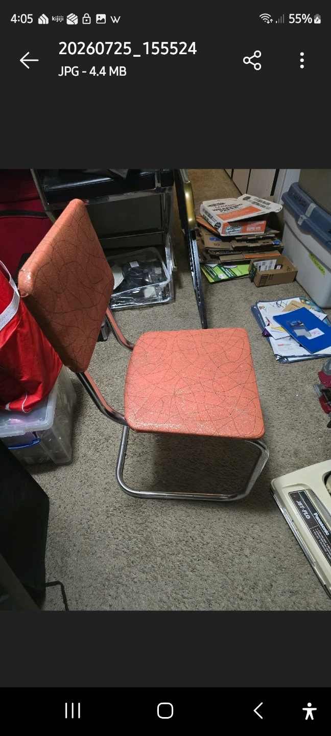 VINTAGE SALMON CHAIR ORIGINAL