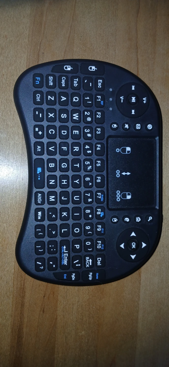 Black Mini Wireless Keyboard with Touchpad