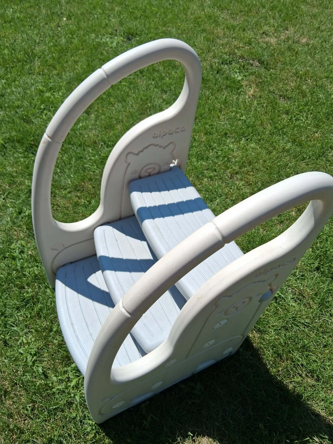 Alpaca 3-Step Toddler Step Stool with Handles