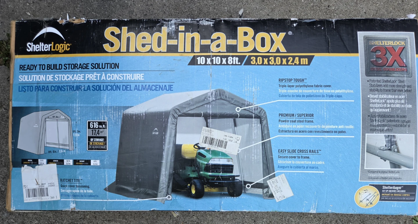 ShelterLogic Shed-in-a-Box 10x10x8ft Storage Shed