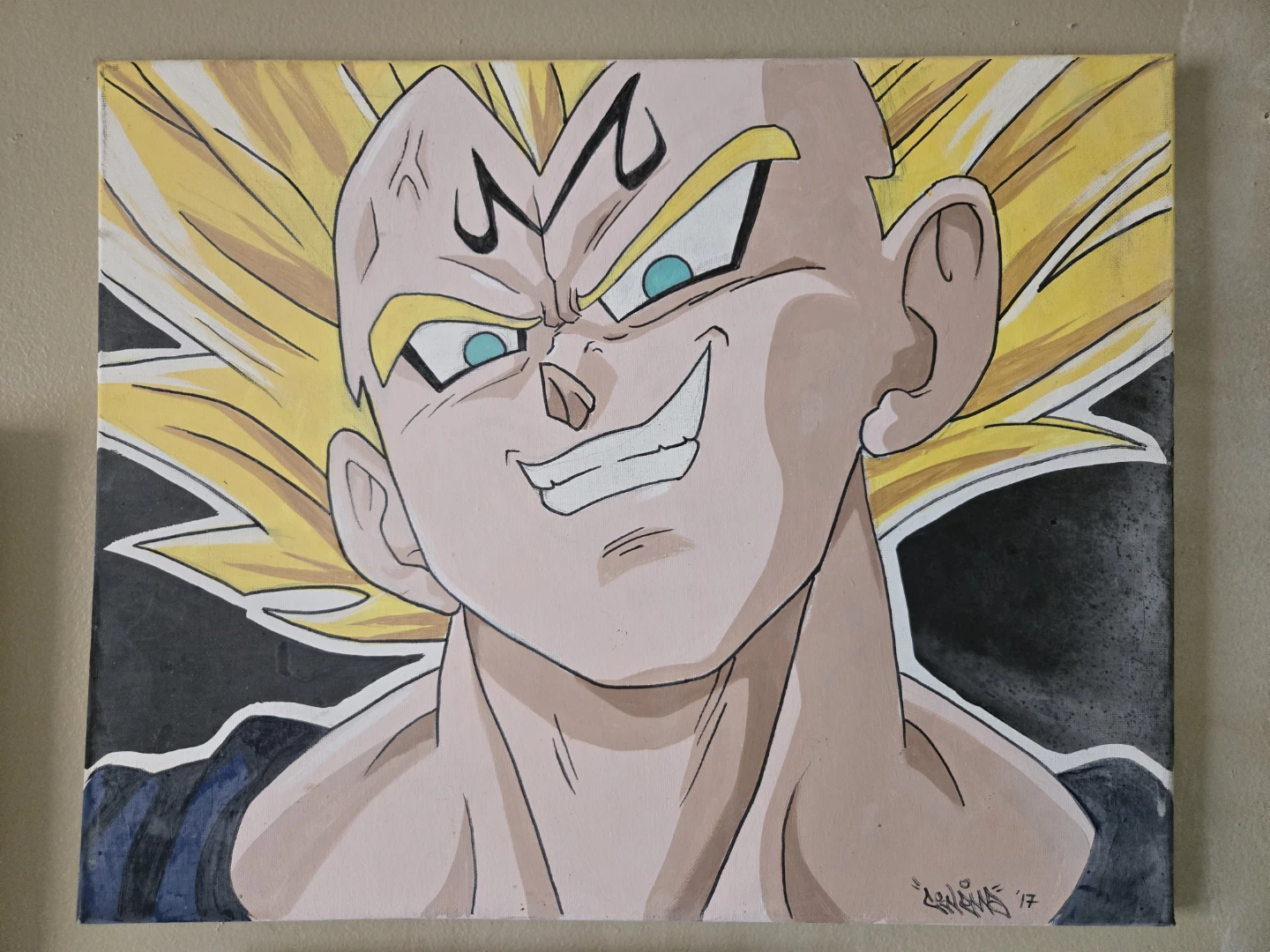 DBZ Majin Vegeta Painting