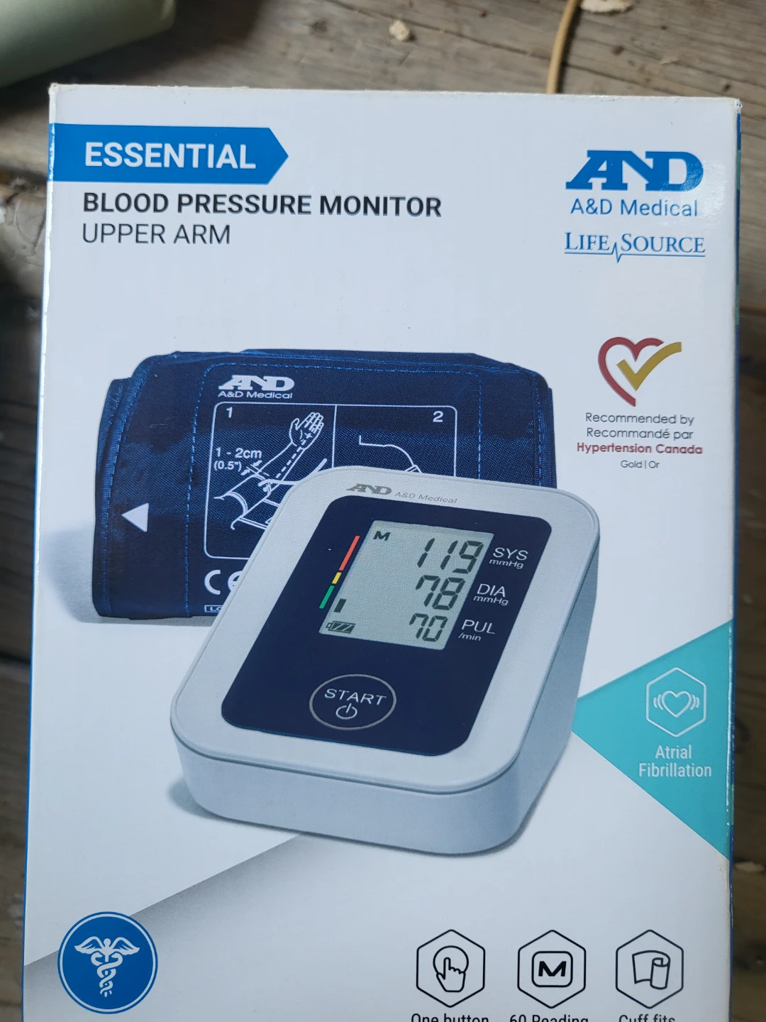 A&D Medical Essential Upper Arm Blood Pressure Monitor