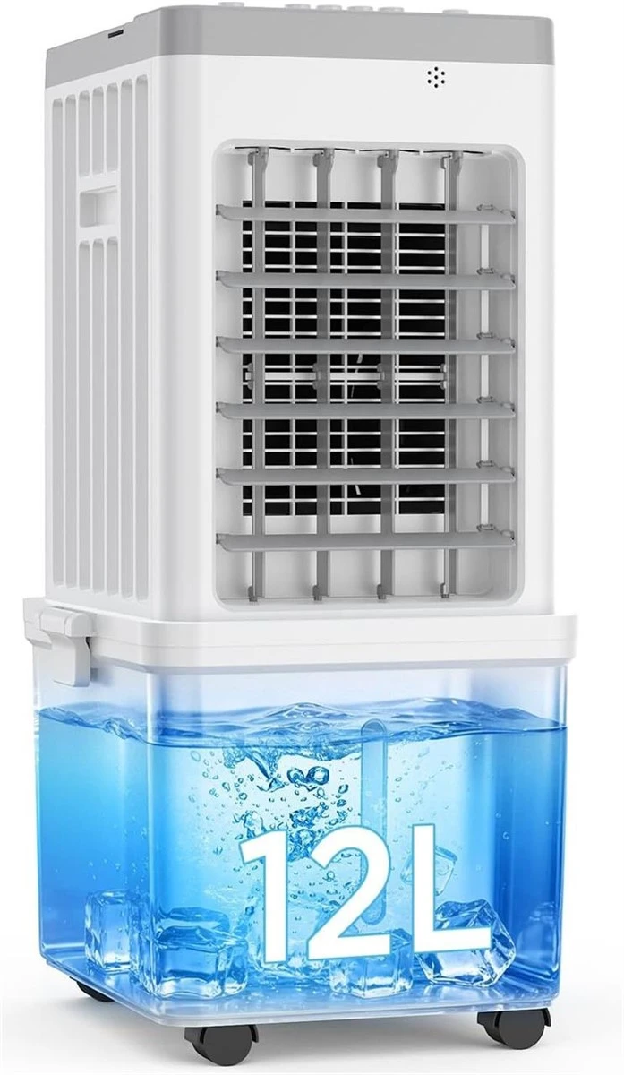 NewPortable Ice A/C, 3in1 Evaporative Oscillation Air Cooler 12L
