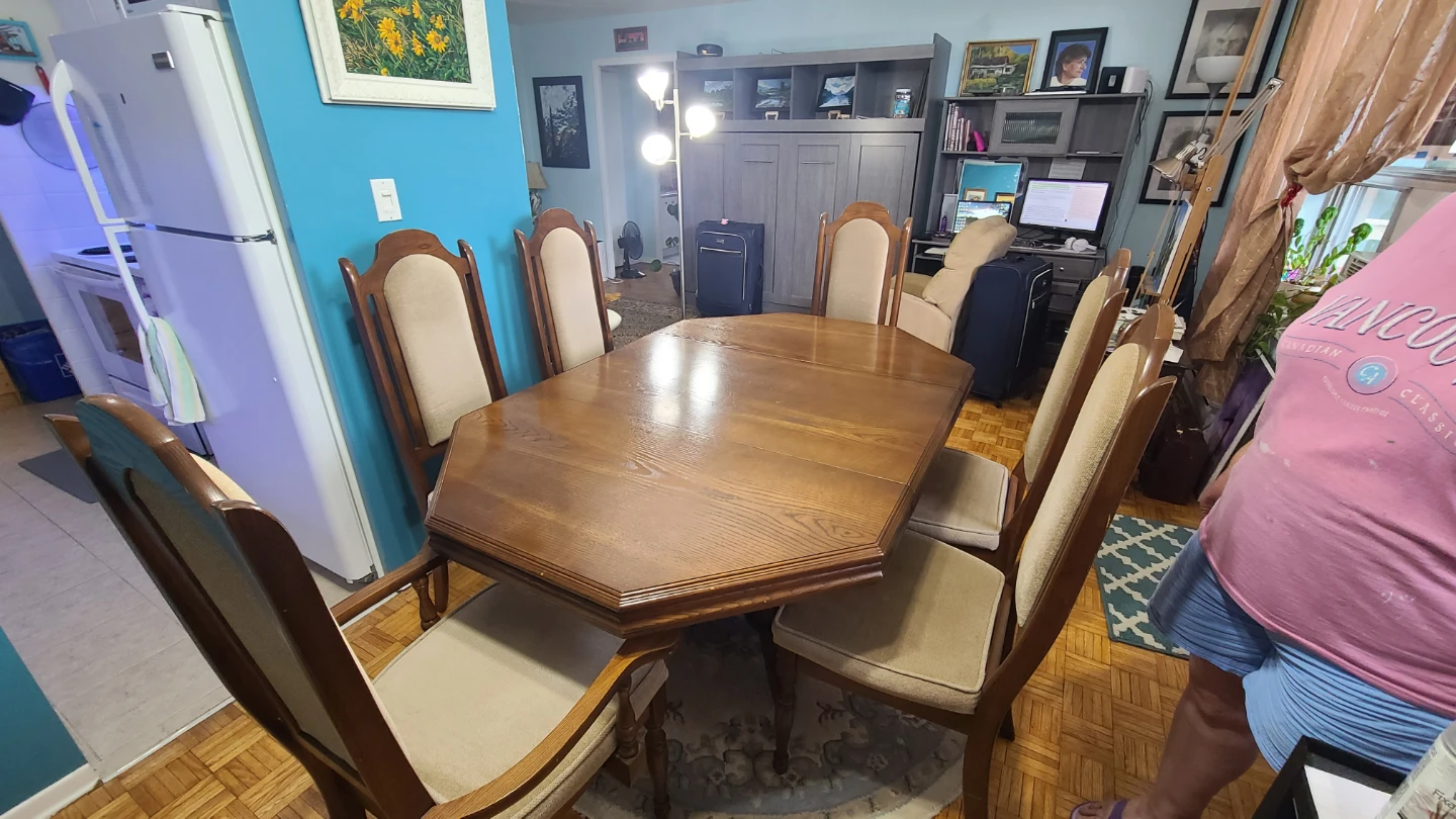 Wooden Dining Table and Chairs Set - photo 4
