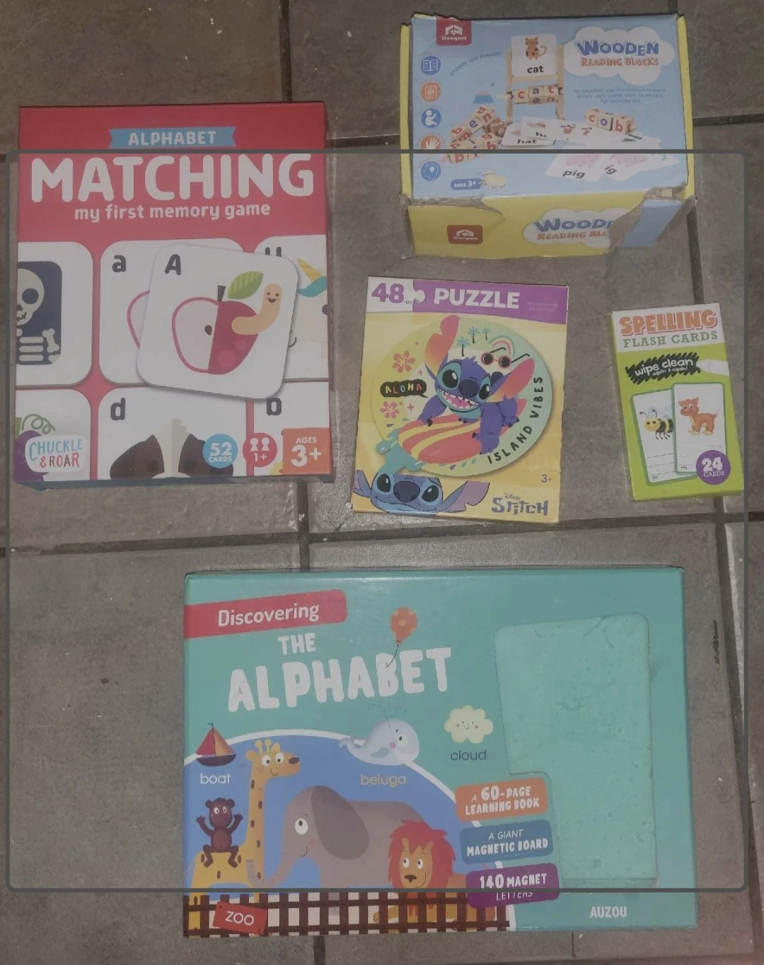 Chuckle & Roar Alphabet Matching Memory Game & More