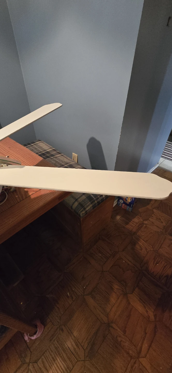 White Ceiling Fan with 5 Blades - photo 3