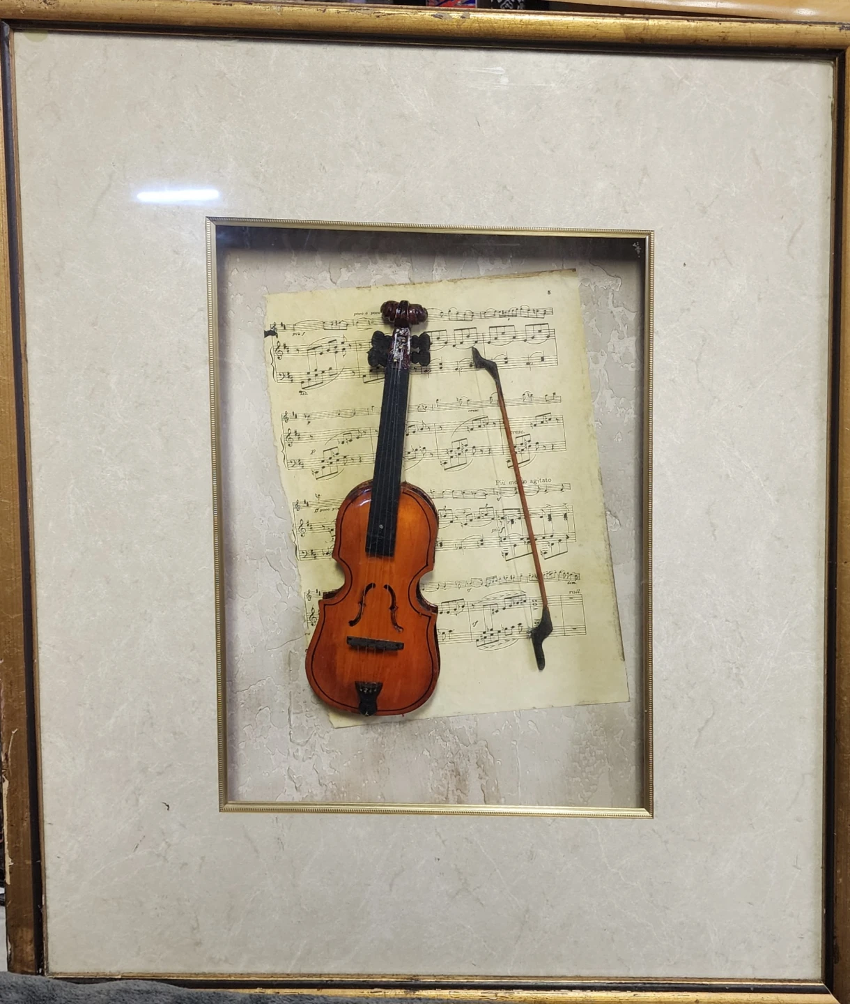 Ren-Wil Inc. Violin Shadow Box Art