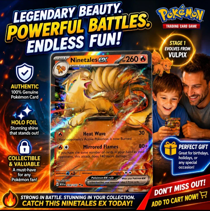 Ninetales ex 151 Double Rare Pokemon Card