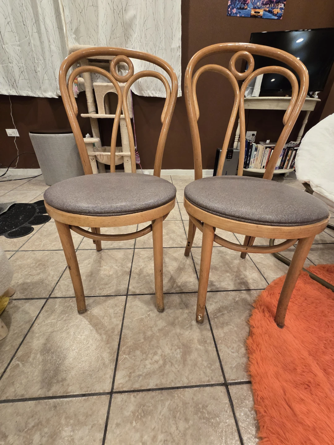 Set of 2 Bentwood Dining Chairs