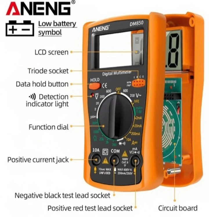 ANENG DM850 Digital Multimeter - photo 4