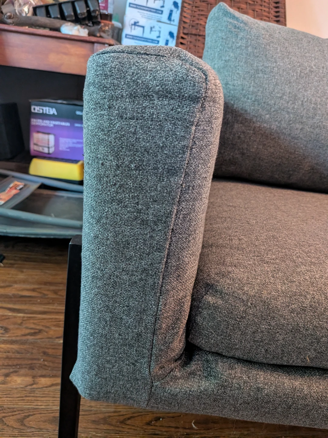 Ikea Grey Armchair washable cushion & back covers - photo 5
