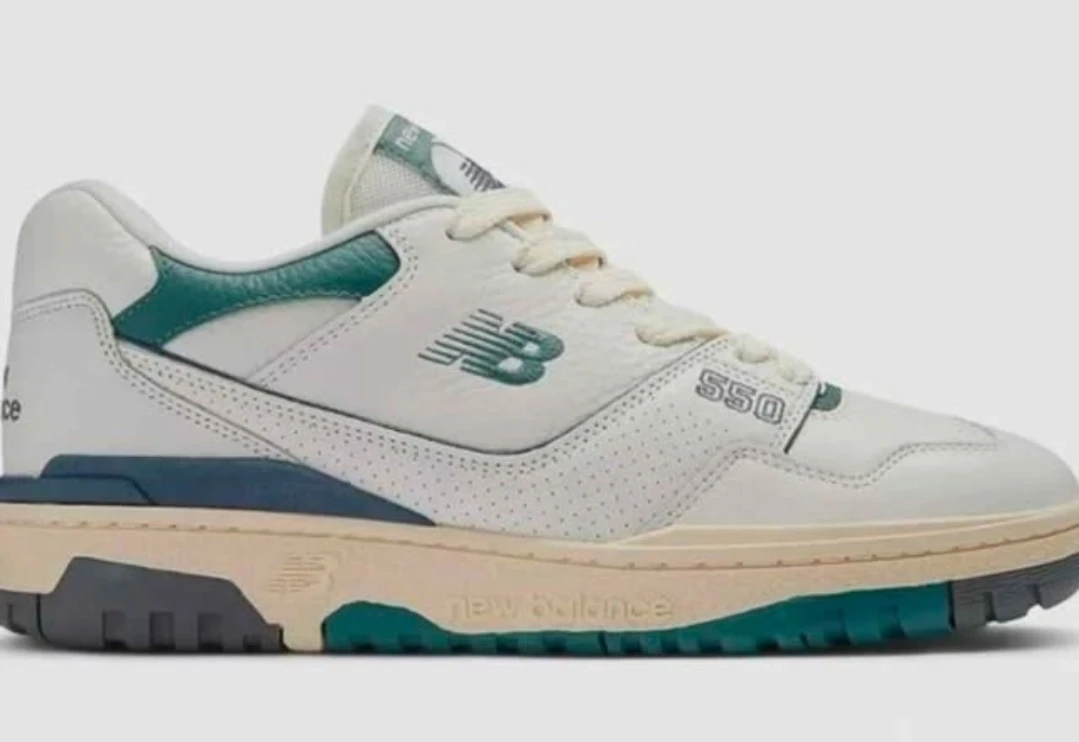 New Balance 550 [BB550PTB] Men Casual Shoes White/Green (5.5/7) - photo 2