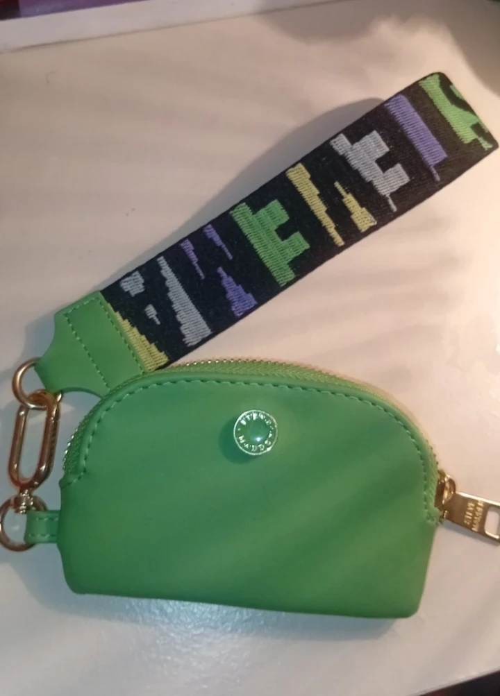 Steve Madden Green Wristlet Pouch