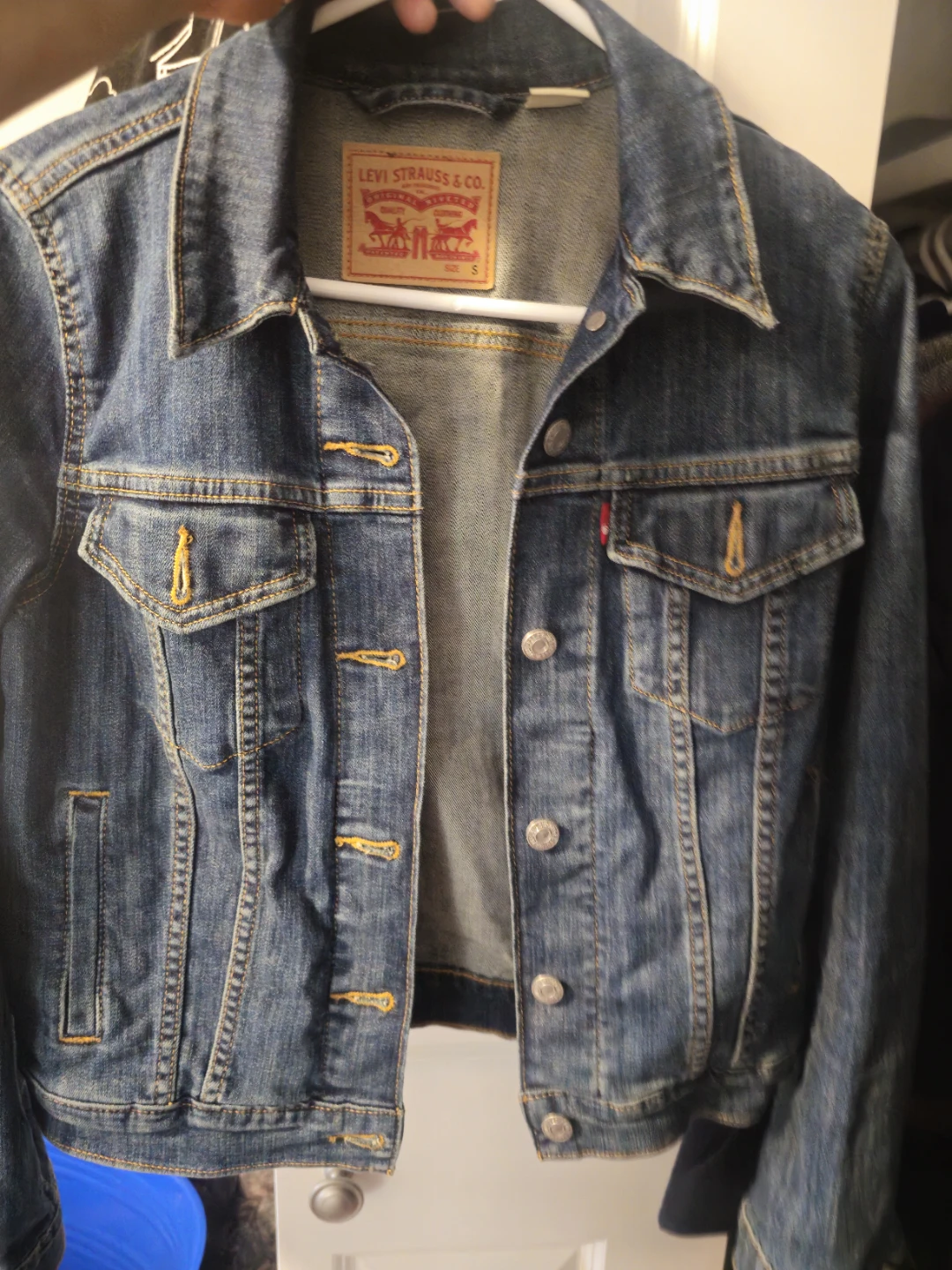 Small blue jean jacket