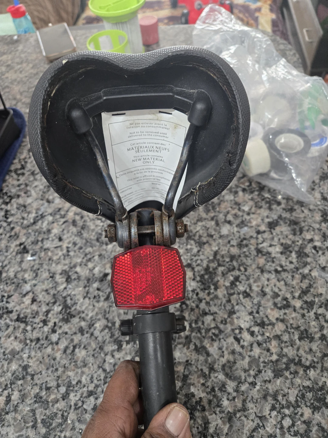 Hyper Bicycle Seat with Post and Reflector - photo 3