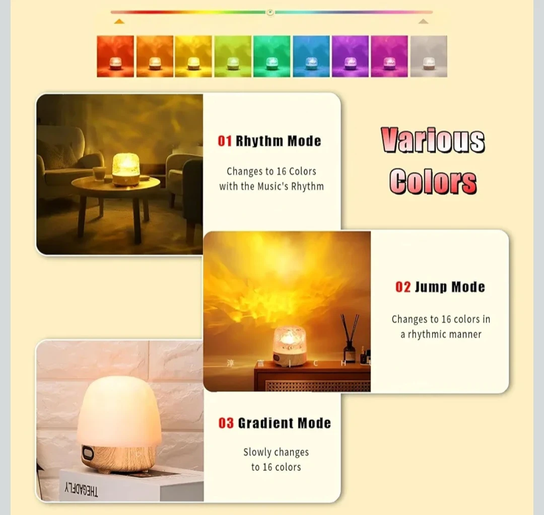 Dream Love Light Dynamic Water Ripple Lamp - photo 3