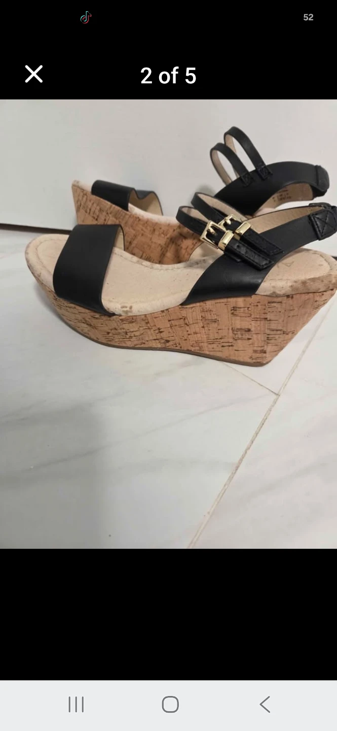 ALDO Black Wedge Sandals - photo 2