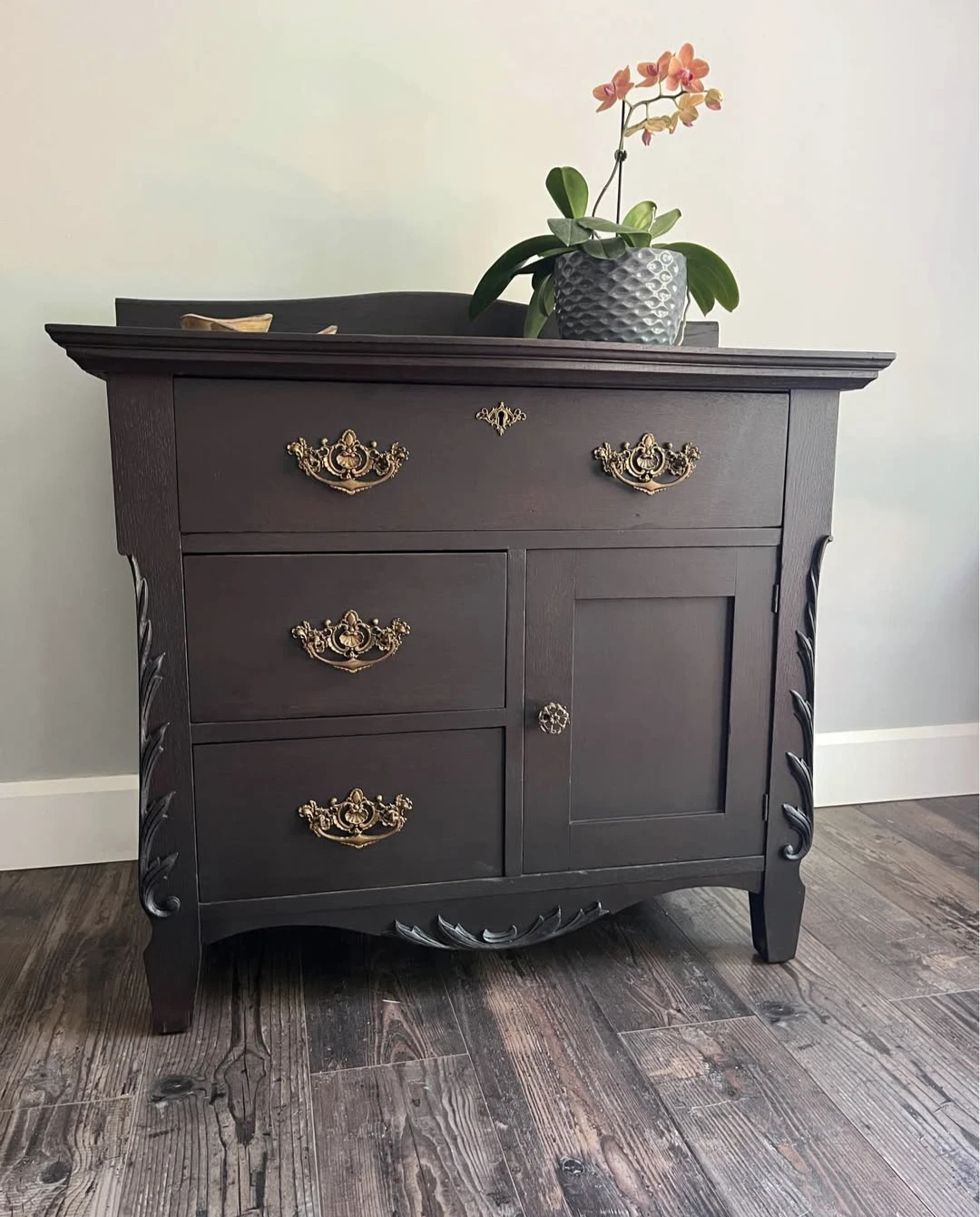 Beautiful Antique Oak Washstand - photo 3