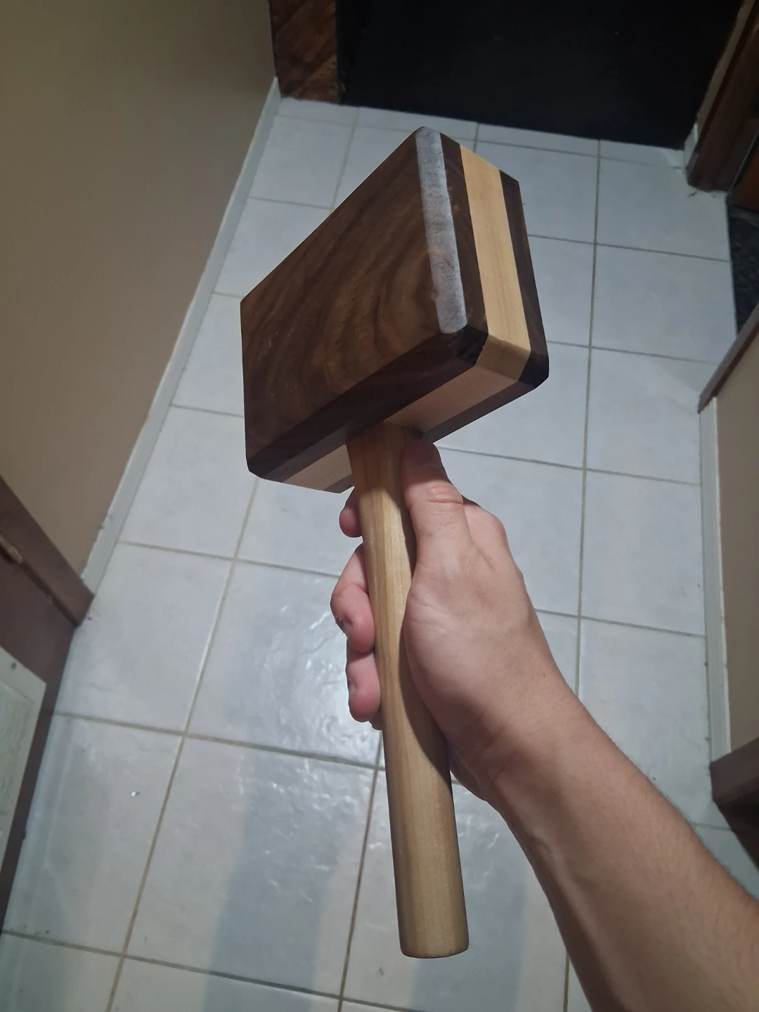 Non professional [HAND CRAFTED] Wooden Mallet Hammer