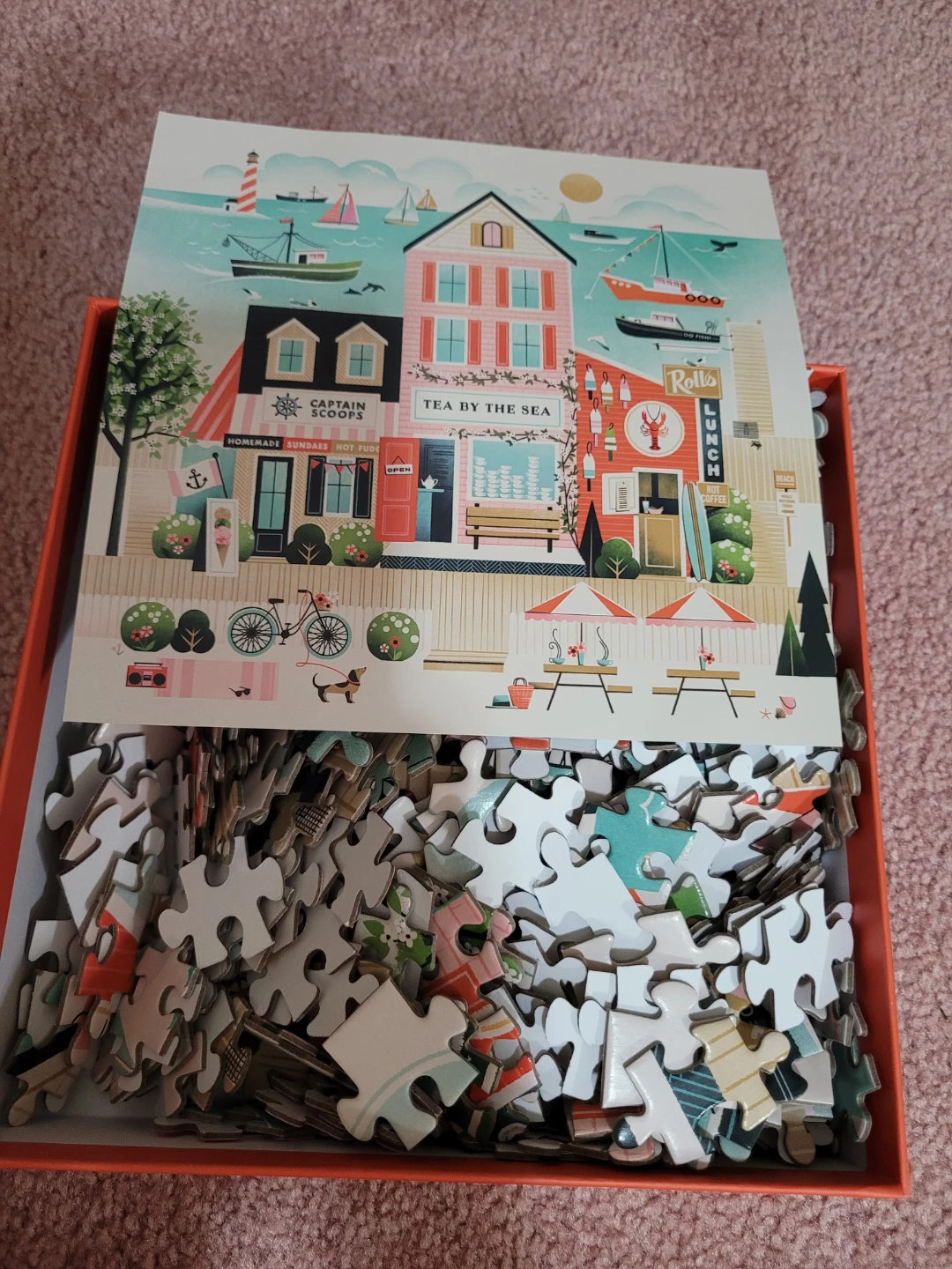 Galison Beside The Sea 500 Piece Puzzle