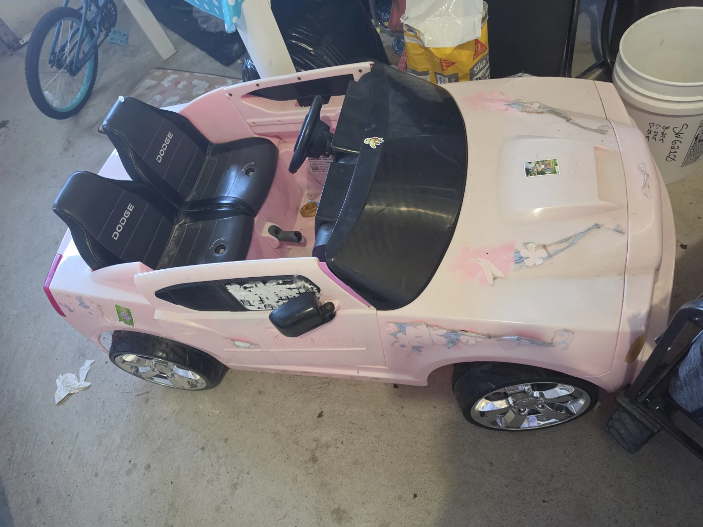 Pink Dodge Ride-On Car for Kids