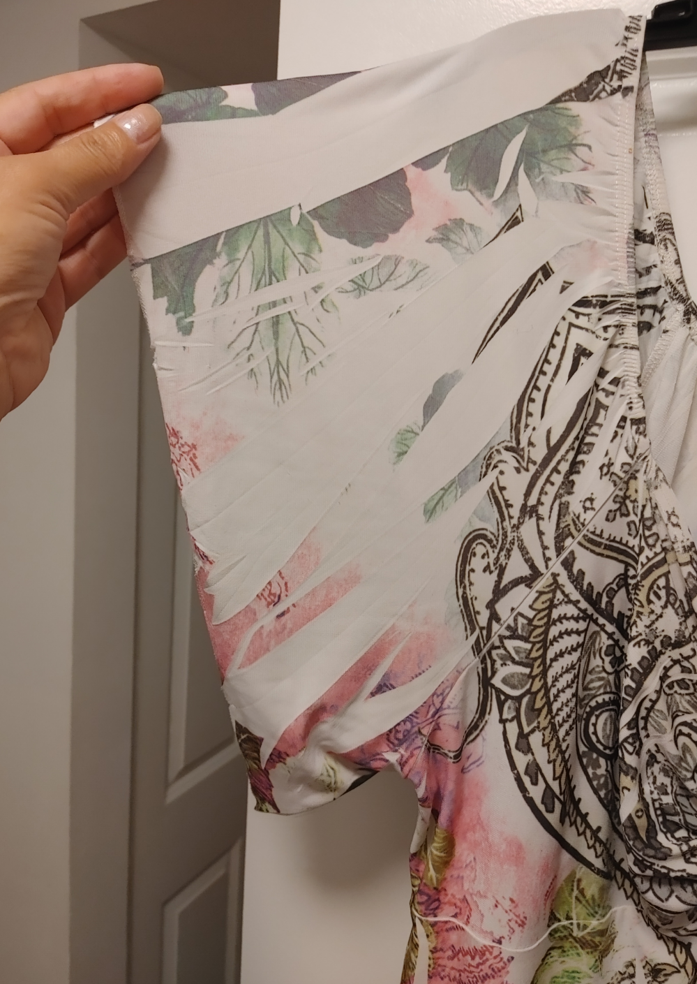 Women's Floral & Paisley Print Tunic Top - Size 2XL - photo 3