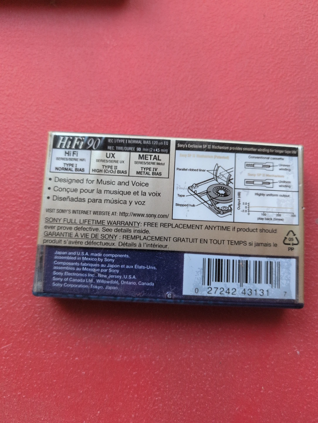 Sony Hi-Fi 90 Minute Normal Bias Cassette Tape new 🥕 - photo 2