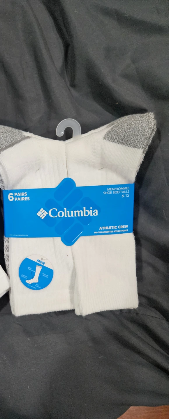 6 pairs of Columbia Men's Athletic socks