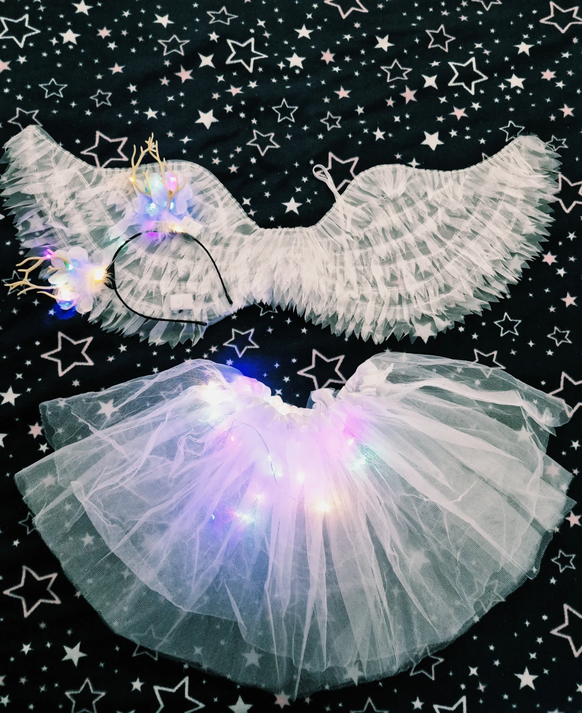 Angel Wings and Tutu Costume with Lights - photo 2