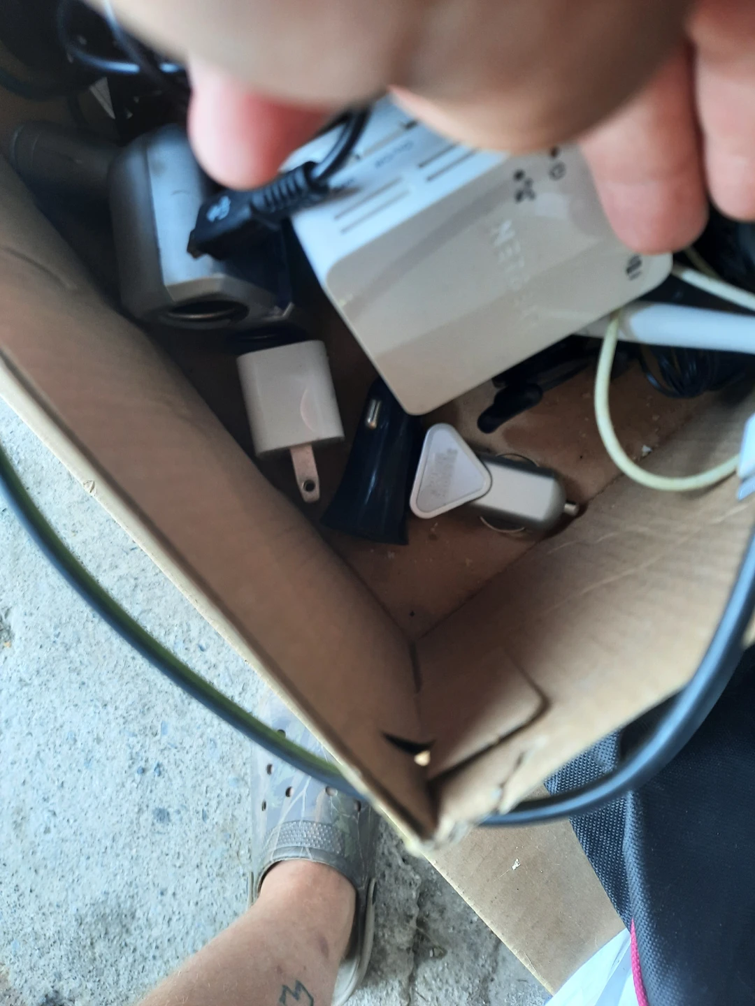 Box of Assorted Charging Cables and Adapters - photo 2