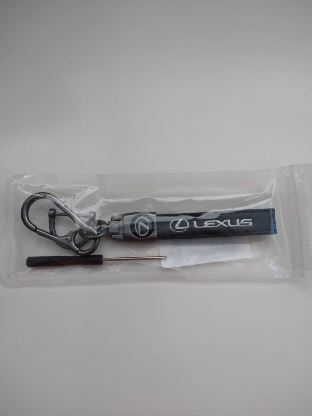 Lexus Leather Keychain with Carabiner Clip - photo 2