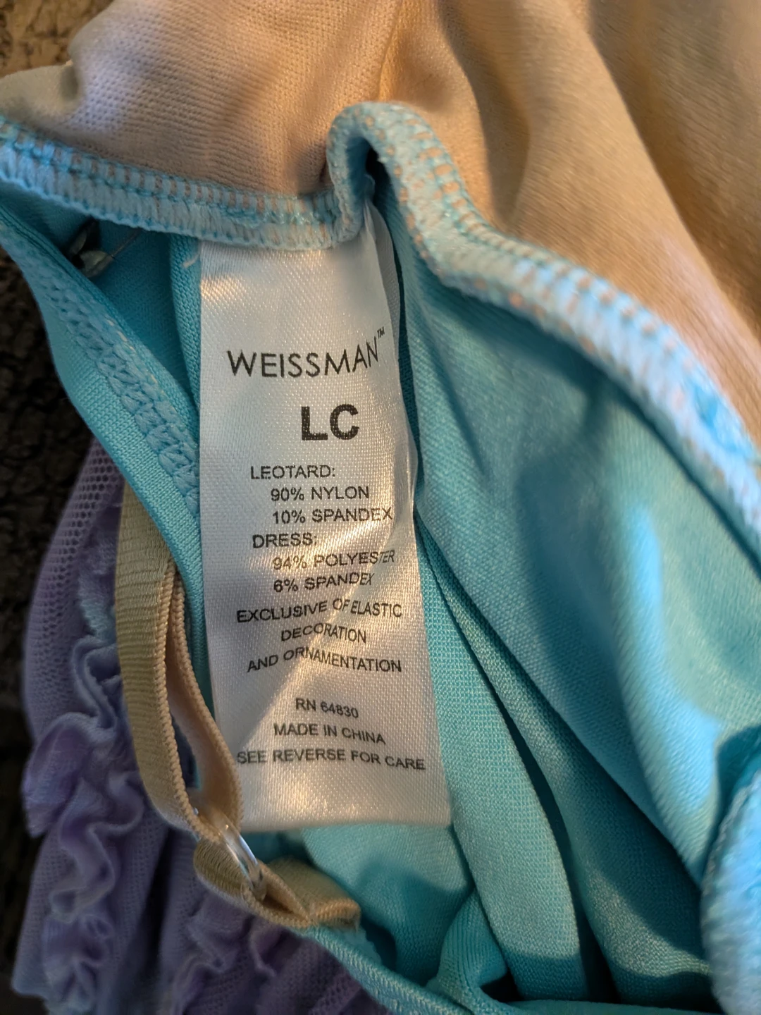 Purple and blue dance costume Size L - photo 3