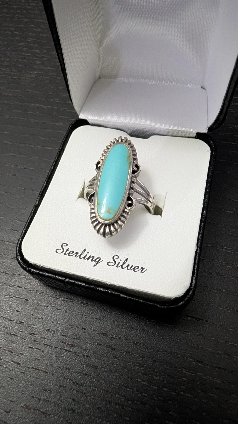 Turquoise Oval Ring - photo 2