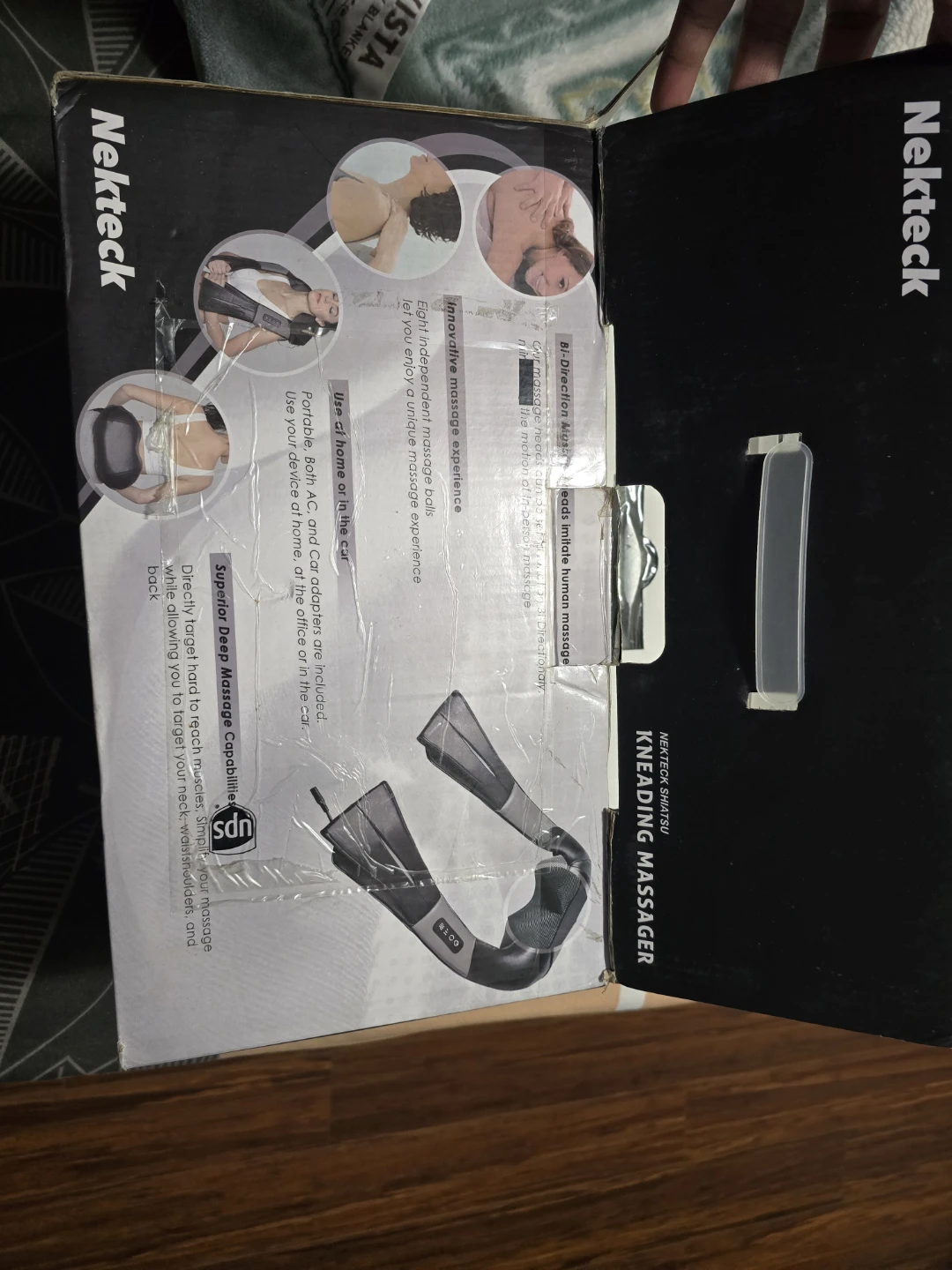 Nekteck Shiatsu Kneading Massager with Heat - photo 2