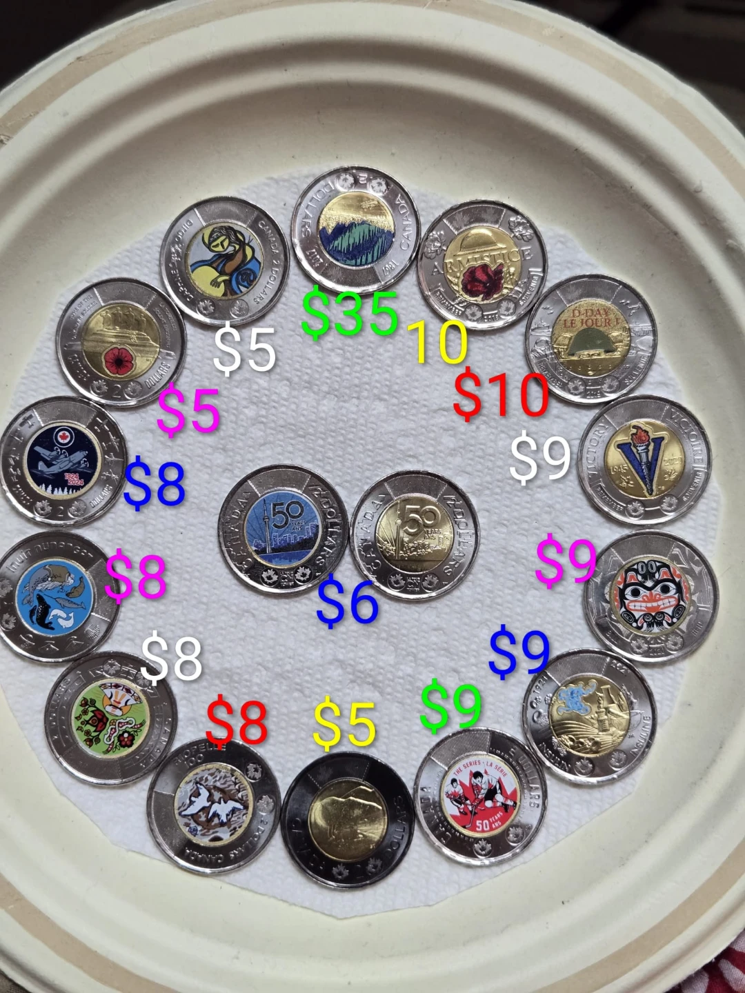 Collection of Canadian Dollar Coins