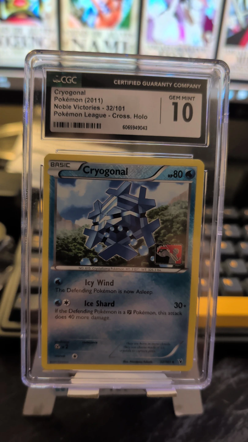 Pokemon Cryogonal Trading Card - CGC Gem Mint 10