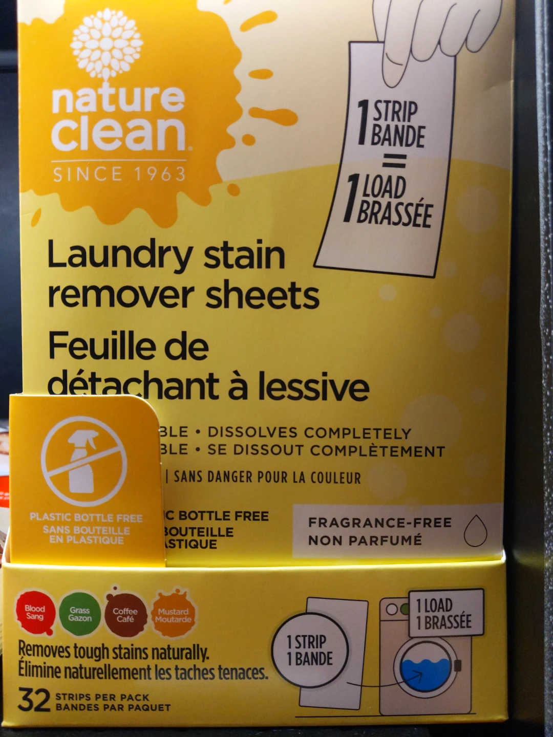 $6 (reg. $11) Nature Clean Laundry Stain Remover Sheets
