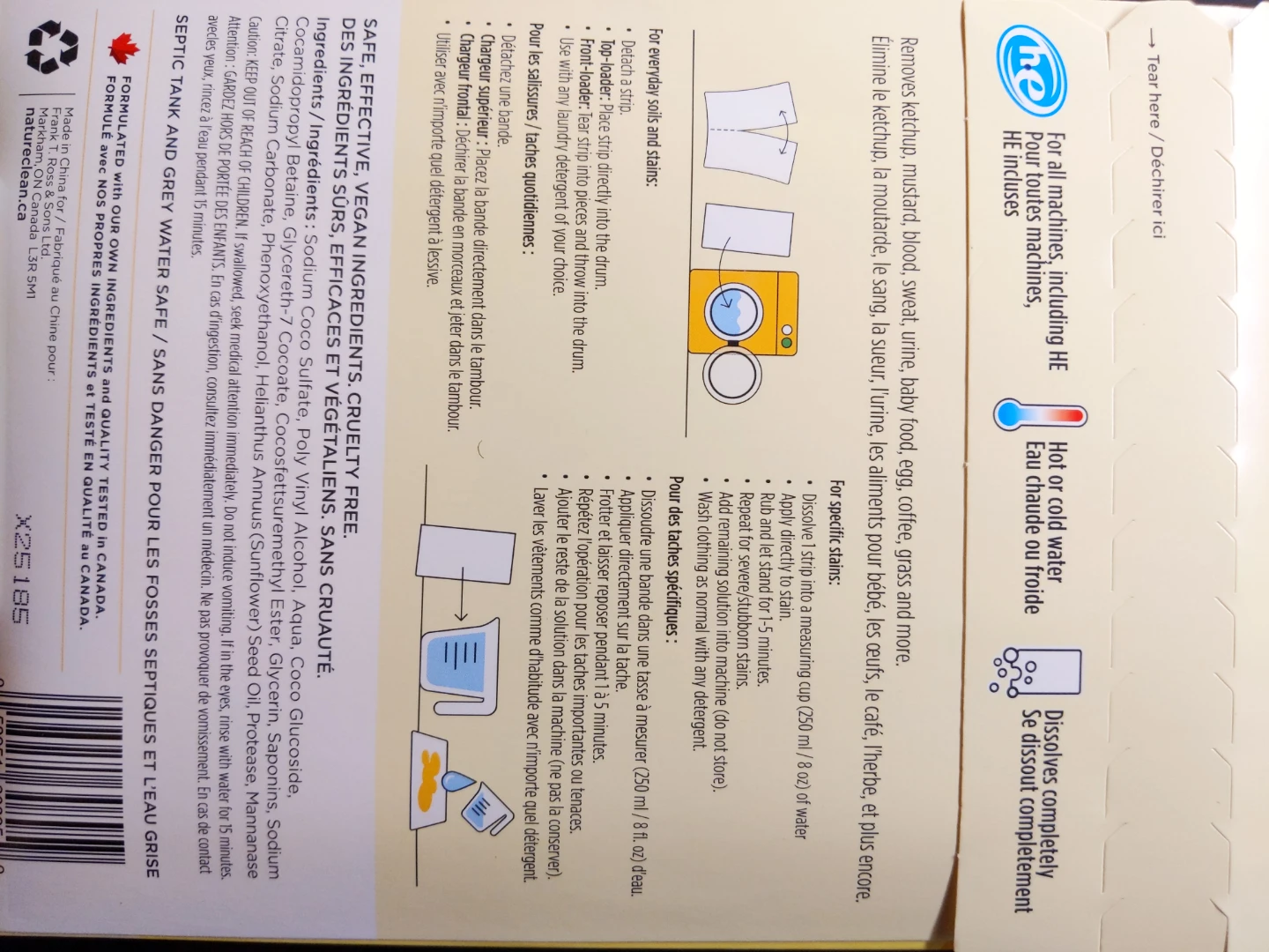 $6 (reg. $11) Nature Clean Laundry Stain Remover Sheets - photo 3