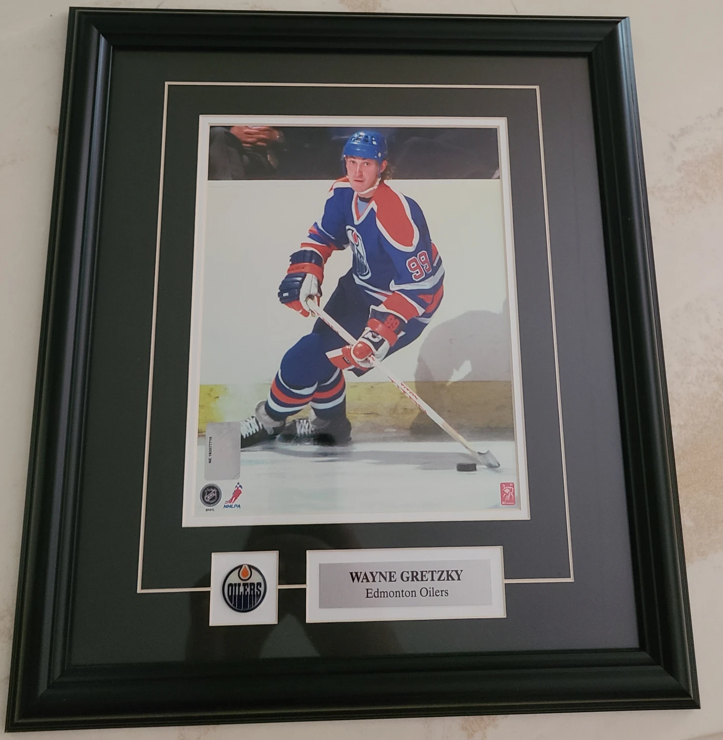 Framed Wayne Gretzky Edmonton Oilers Photo