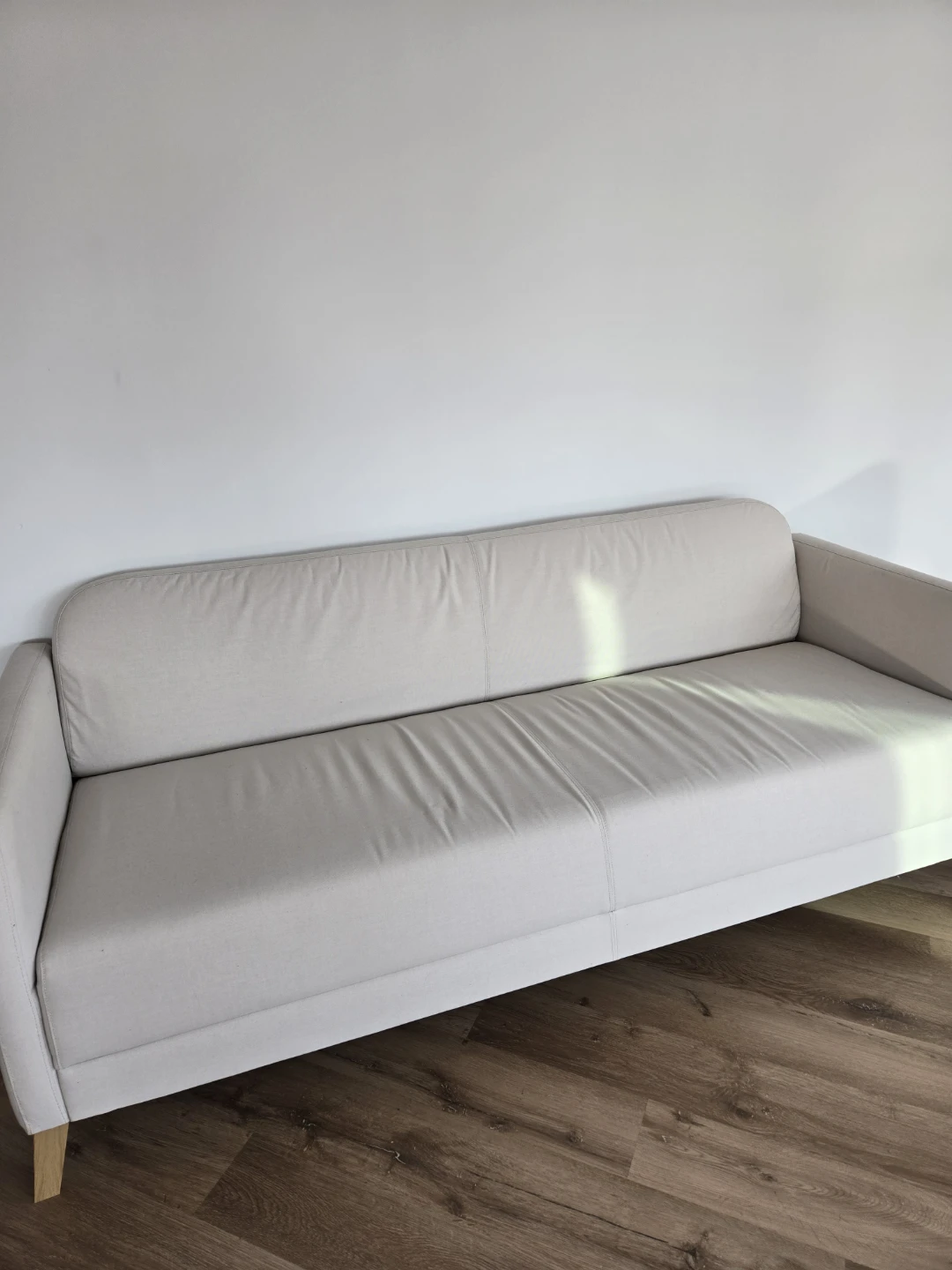 Cream Upholstered Sofa